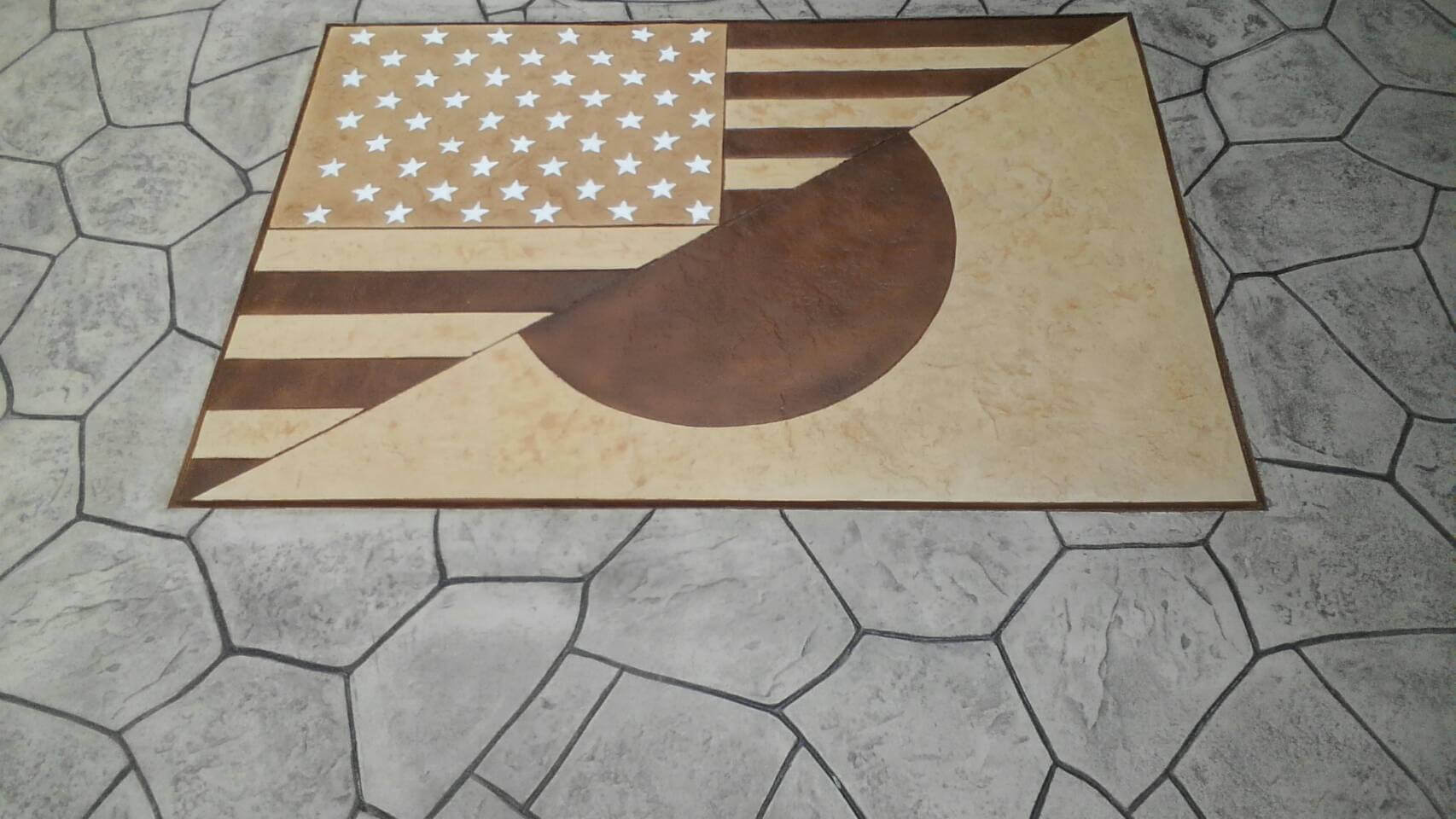 スタンプコンクリートの写真