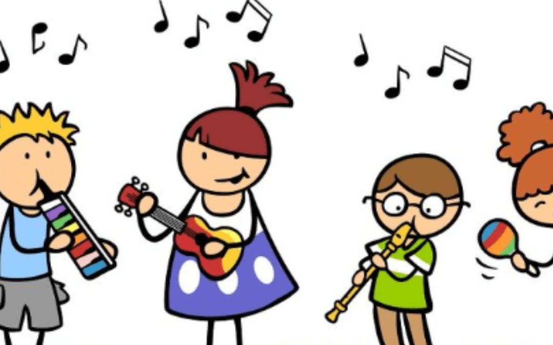 音楽を楽しむ子供